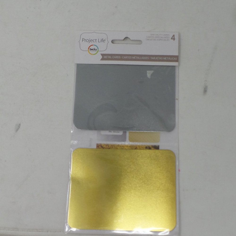 Project Life 3x4 Metal Cards 4/pkg